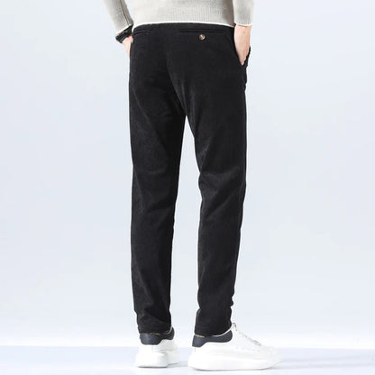 Benjamin Straight Fit Trousers | Pleated Full-Length Trousers