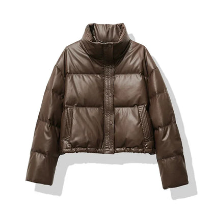 Bianca Cropped Puffer Jacket | Quilted Puffer Jacket