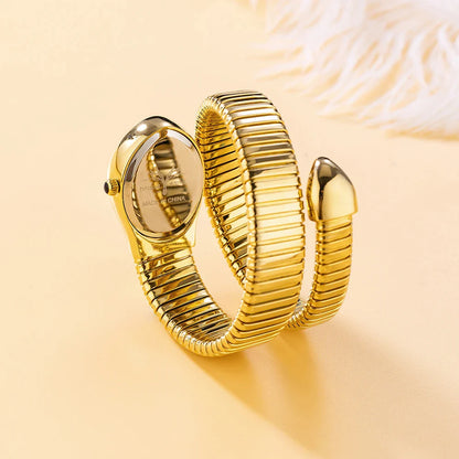 Grace Wrap-Around Serpent Watch | Sunburst Dial Serpent Watch