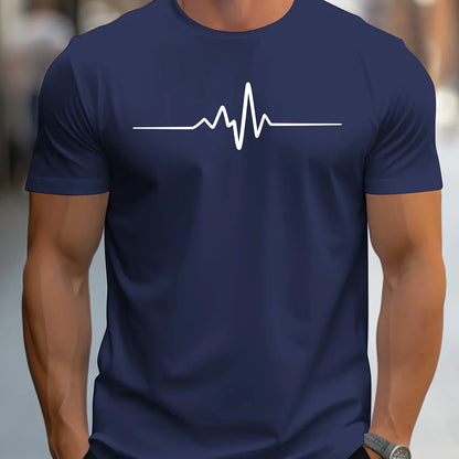 Men's T-shirt – Slim fit – Soft knit – Crew neck – Short sleeves – Graphic print