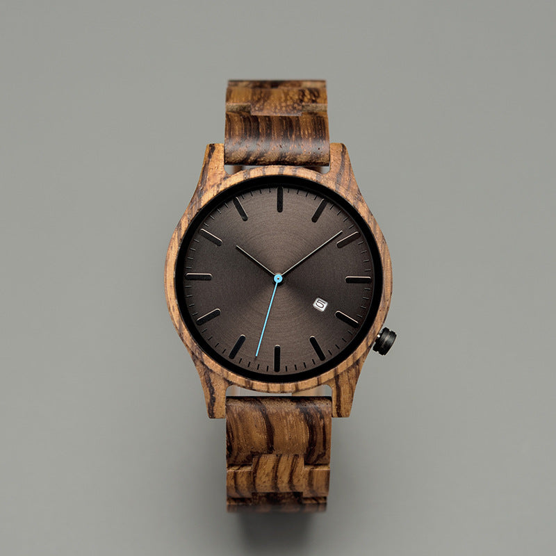 Elias Quartz Watch | Walnut Wood, Minimalist Design