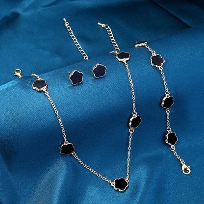 Alessia Four-Piece Set | Necklace, Earrings, Bracelet & Bangle Set