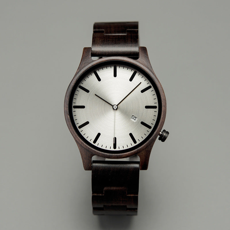 Elias Quartz Watch | Walnut Wood, Minimalist Design