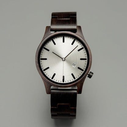 Elias Quartz Watch | Walnut Wood, Minimalist Design