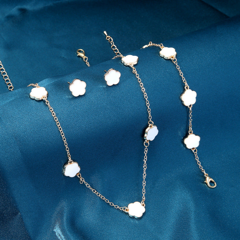 Alessia Four-Piece Set | Necklace, Earrings, Bracelet & Bangle Set