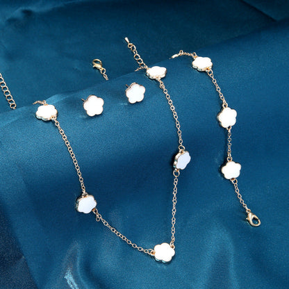 Alessia Four-Piece Set | Necklace, Earrings, Bracelet & Bangle Set