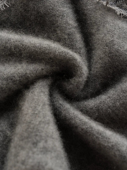 Ilaria Relaxed Fit Cardigan | Lace Trim V-Neck Cardigan