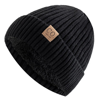 Henry Two-Tone Beanie Hat | Fleece Lined Ribbed Knit Beanie Hat