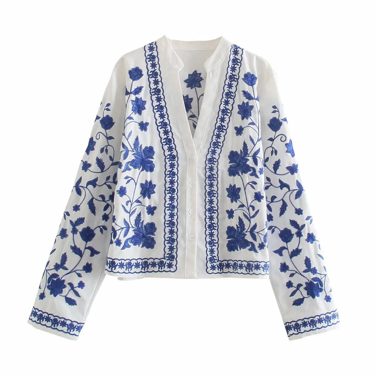 Francesca Relaxed Fit Cardigan | Embroidered Floral Cardigan