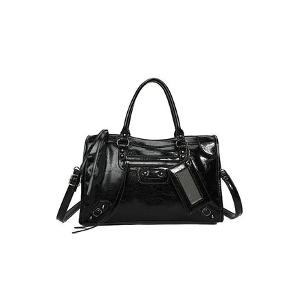 Aurora Leather Top Handle Satchel | Shoulder Strap Satchel