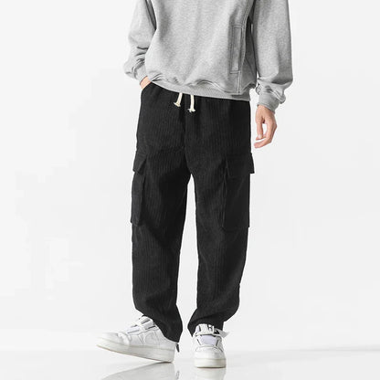 Liam Cargo Sweatpants | Relaxed Fit Corduroy Streetwear Pants