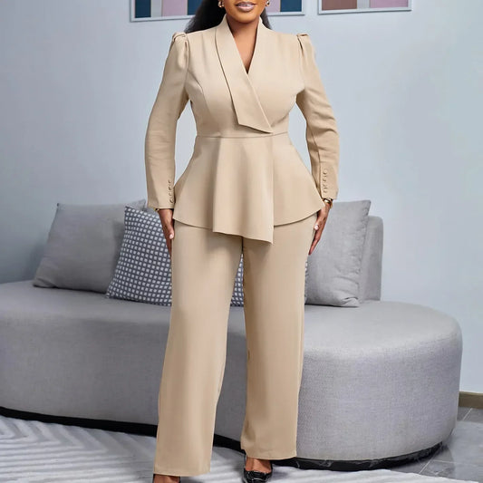 Alice Two-Piece Set | Tailored Fit, Wide-Leg Blazer And Trousers