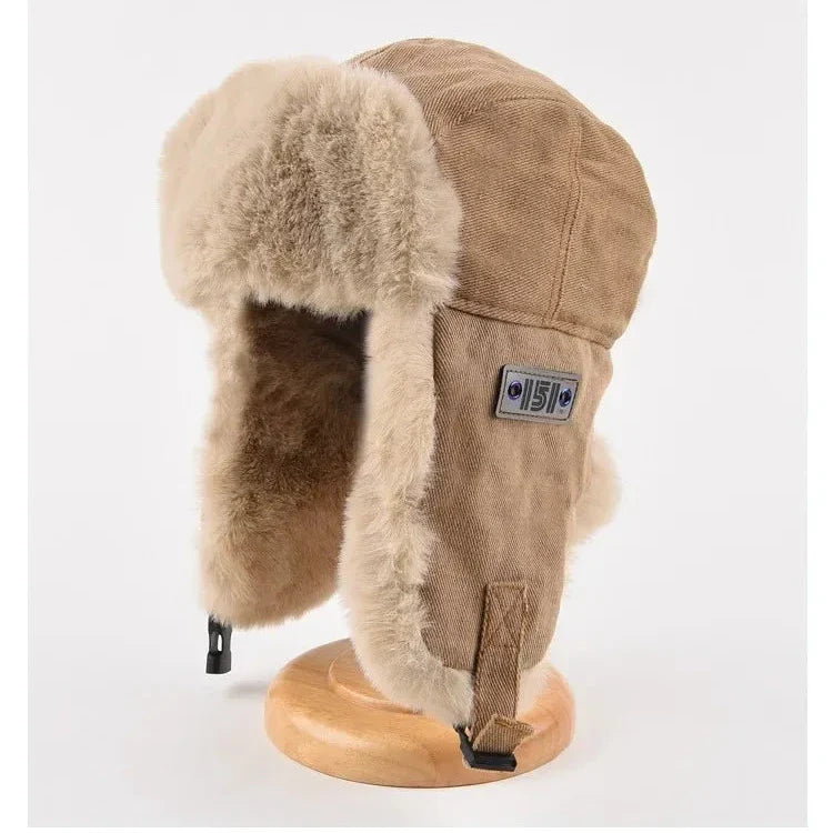 Joshua Fleece Ear Flap Trapper Hat | Fur Trim Trapper Hat