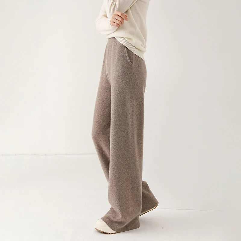 Beatrice Relaxed Fit Wide Leg Pants | Elastic Waist Pants