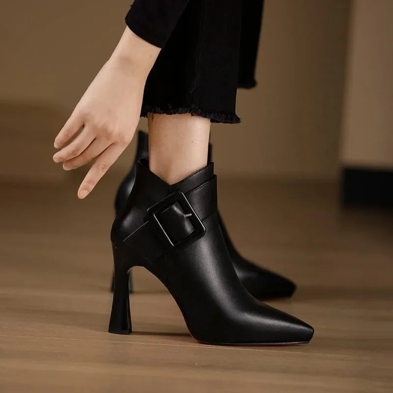 Sophie High Heel Ankle Boots | Pointed Toe Ankle Boots