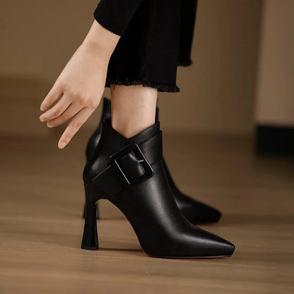 Sophie High Heel Ankle Boots | Pointed Toe Ankle Boots