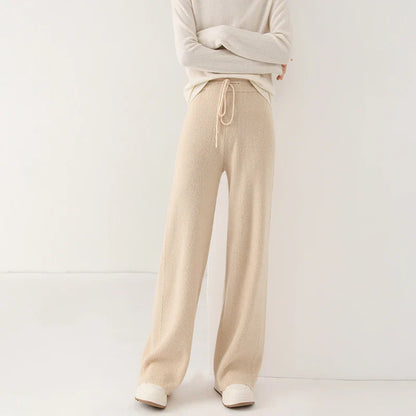 Martina Wide-Leg Lounge Pants | Drawstring Waist Lounge Pants