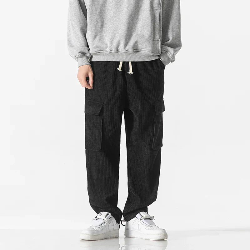 Liam Cargo Sweatpants | Relaxed Fit Corduroy Streetwear Pants