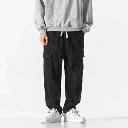 Liam Cargo Sweatpants | Relaxed Fit Corduroy Streetwear Pants