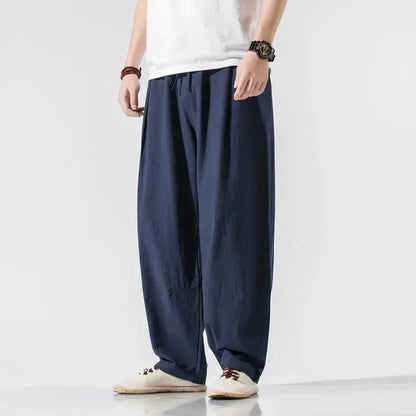 Noah Linen Pants | Wide-Leg Linen Blend Pants