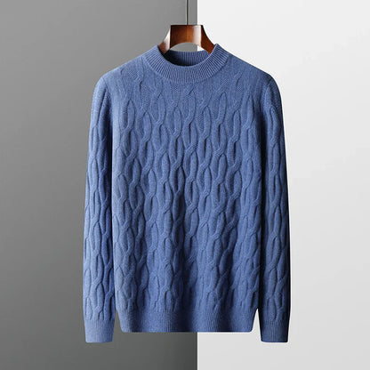 Joseph Regular Fit Mock Neck Sweater | Jacquard Knit Sweater