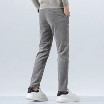 Benjamin Straight Fit Trousers | Pleated Full-Length Trousers