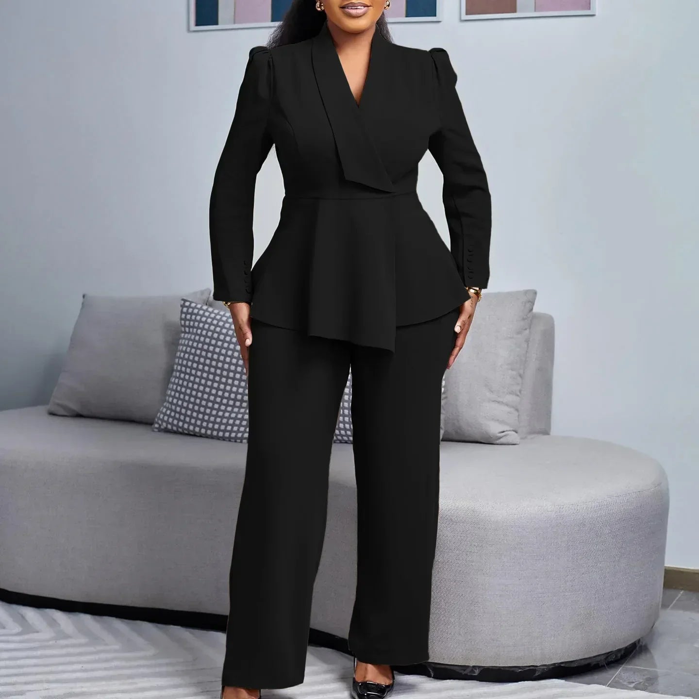 Alice Two-Piece Set | Tailored Fit, Wide-Leg Blazer And Trousers