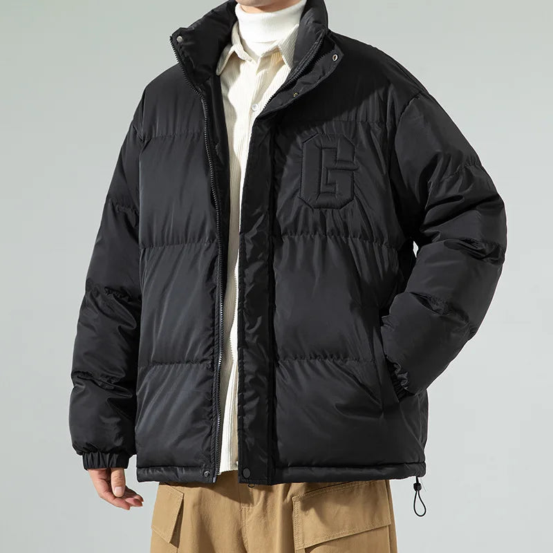 Archie Oversized Puffer Jacket | Stand Collar Puffer Jacket