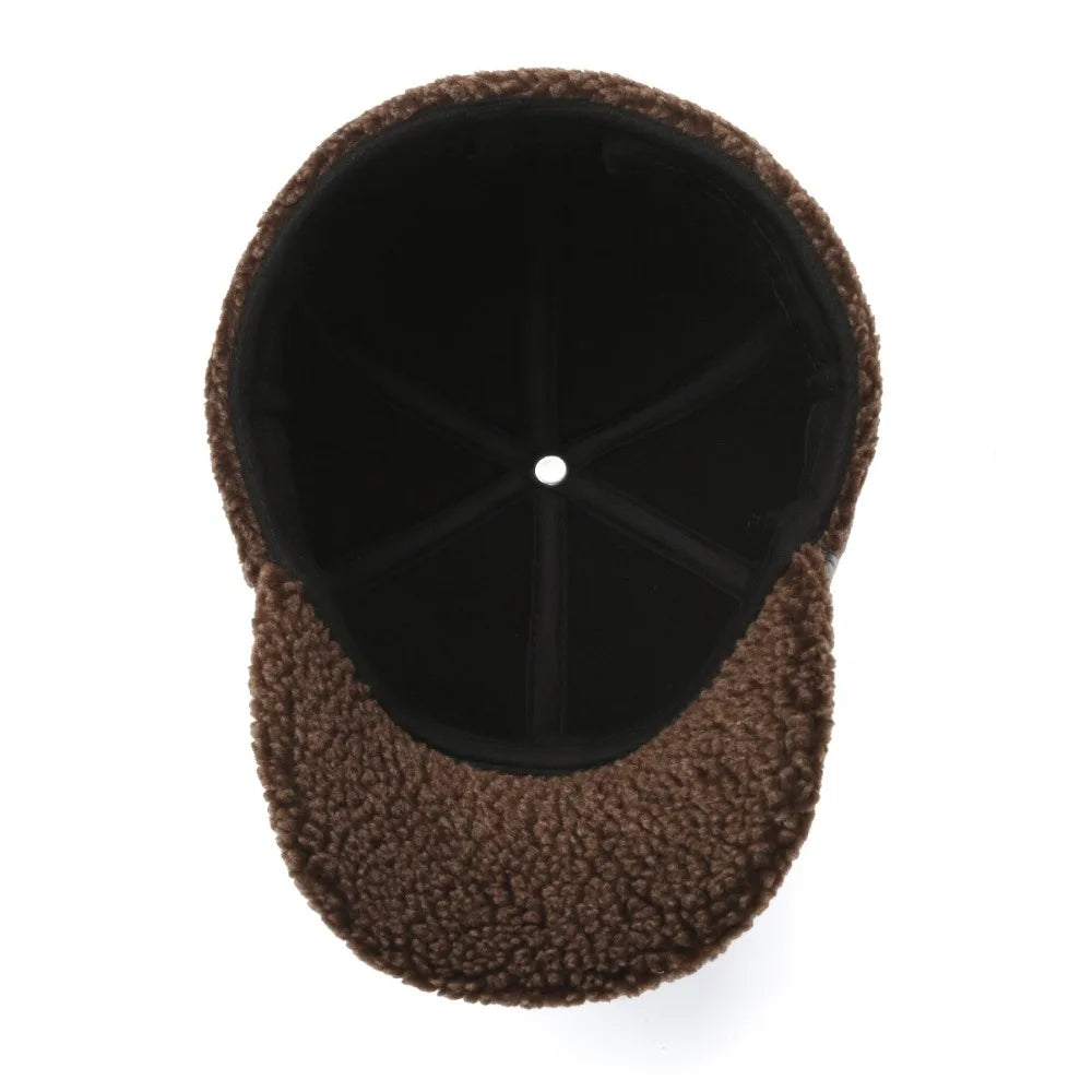Logan Leather Ear Flap Cap | Fleece Trim, Structured Fit Cap