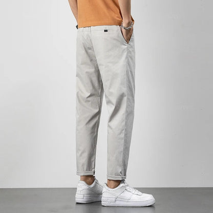 Men's pants – Relaxed fit – Breathable fabric – Ankle length – Casual style