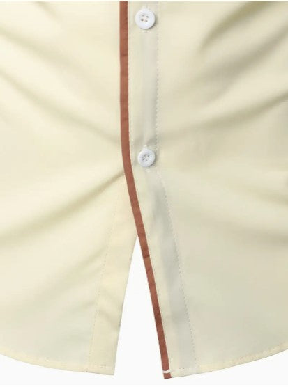 Men's shirt – Slim fit – Breathable fabric – Elegant contrasting details