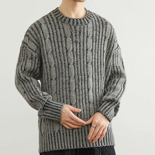 Jack Relaxed Fit Crewneck Sweater | Striped Crewneck Sweater