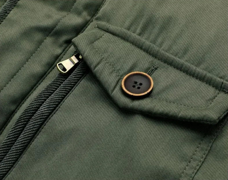 Joshua Hooded Jacket | Fleece Lined, Corduroy Trim Jacket