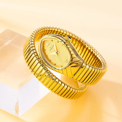 Grace Wrap-Around Serpent Watch | Sunburst Dial Serpent Watch