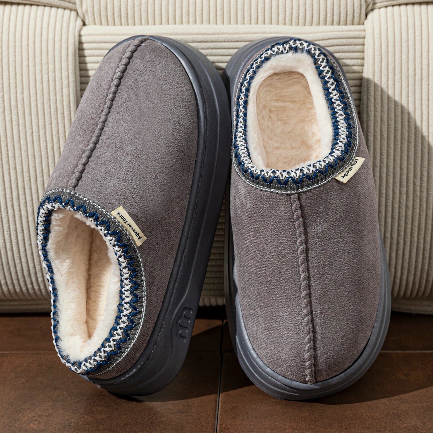 Emma Fleece Orthopedic Slip-On Slippers | Plush Lining Slippers