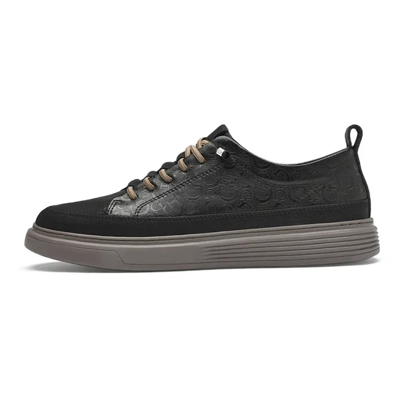 Sebastian Lace-Up Sneaker | Monogram Stacked Sole Sneaker