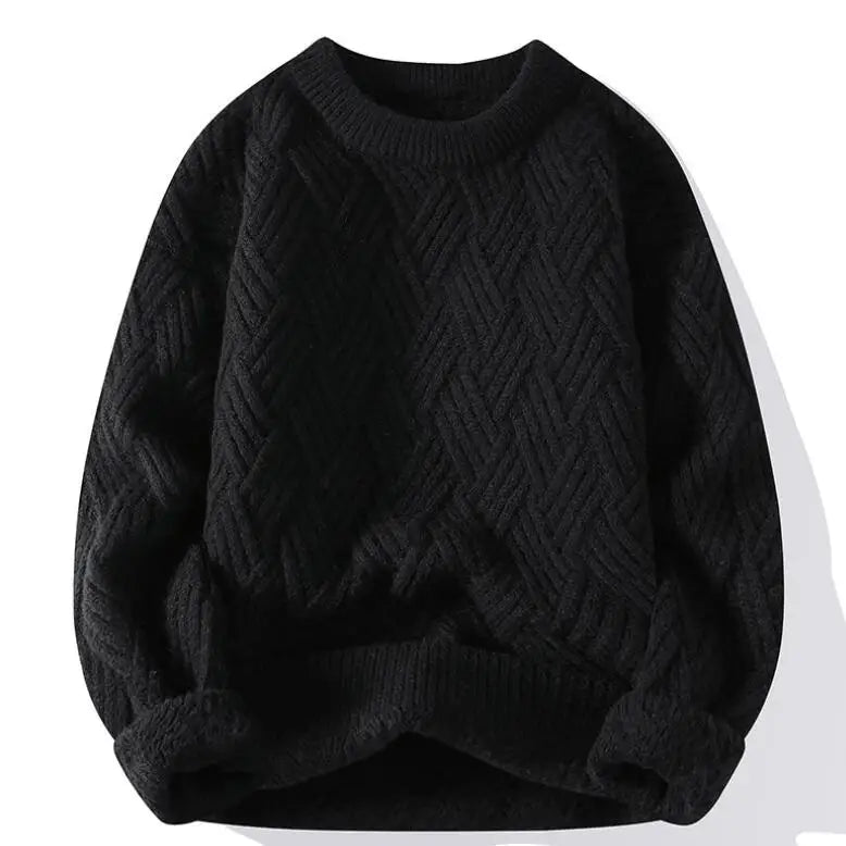 Niccolò Relaxed Fit Sweater | Crewneck, Textured Knit Sweater