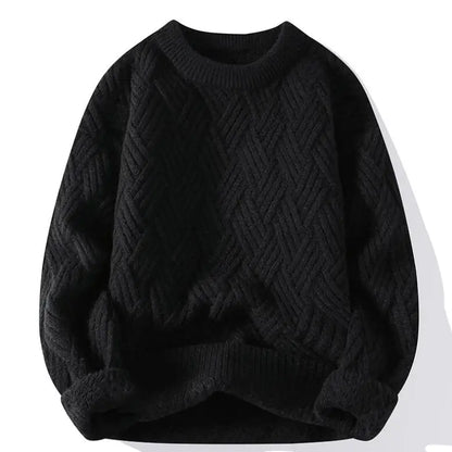 Niccolò Relaxed Fit Sweater | Crewneck, Textured Knit Sweater