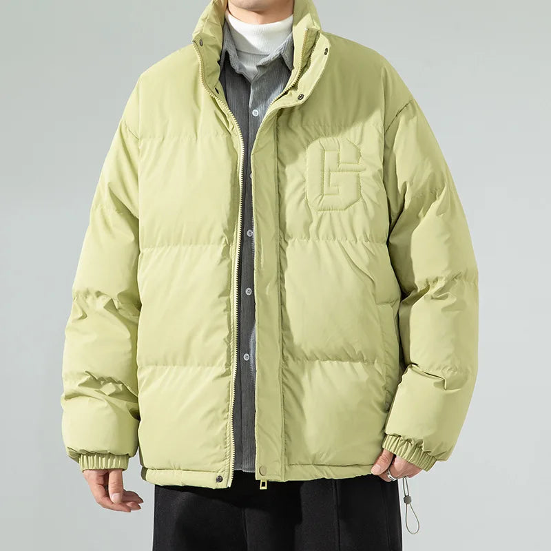 Archie Oversized Puffer Jacket | Stand Collar Puffer Jacket