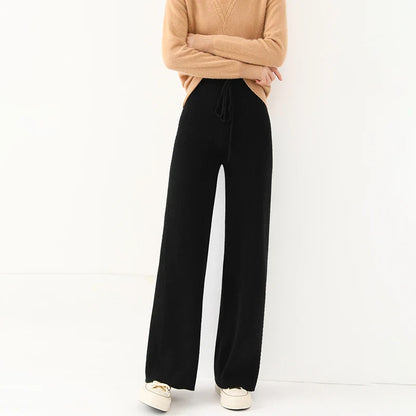 Martina Wide-Leg Lounge Pants | Drawstring Waist Lounge Pants