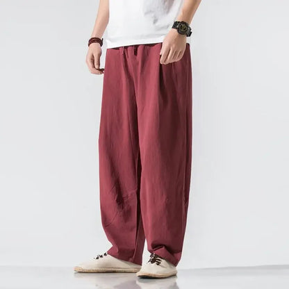 Noah Linen Pants | Wide-Leg Linen Blend Pants