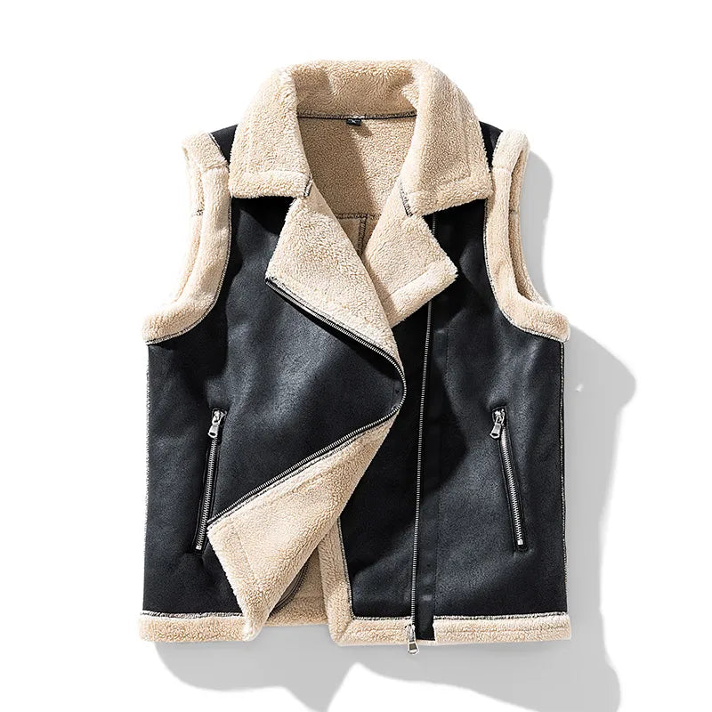 Ethan Velvet Vest | Insulated Winter Stand-Collar Vest