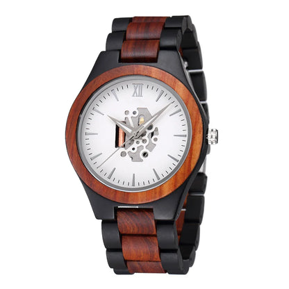 Max Skeleton Wristwatch | Wooden Case, Wooden Strap Wristwatch