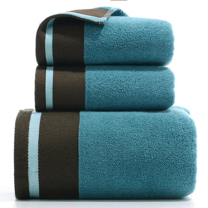 Contemporary Cotton Bath Towel With Soft Terry Texture
