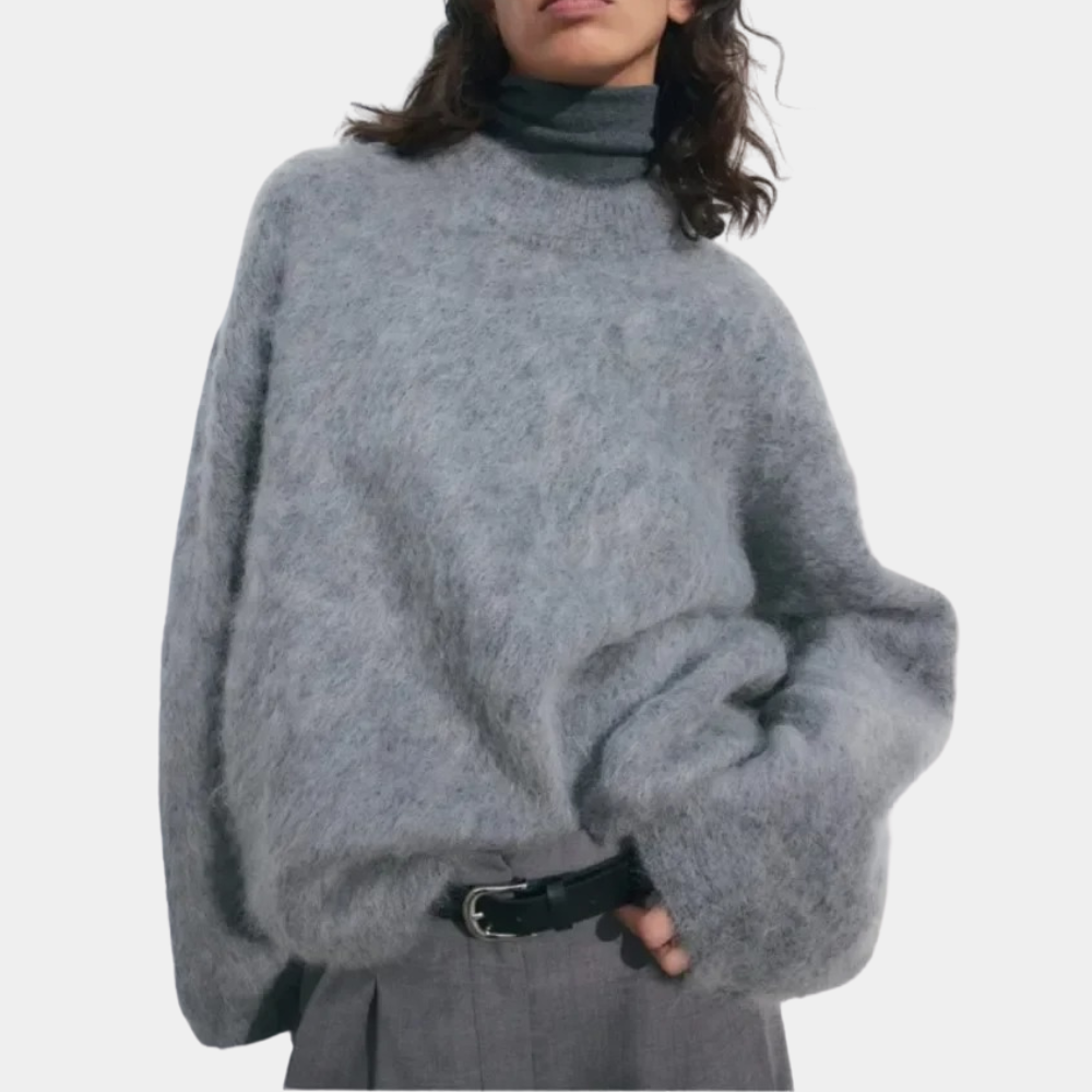 Evelyn Oversized Sweater | Crewneck Long Sleeve Sweater