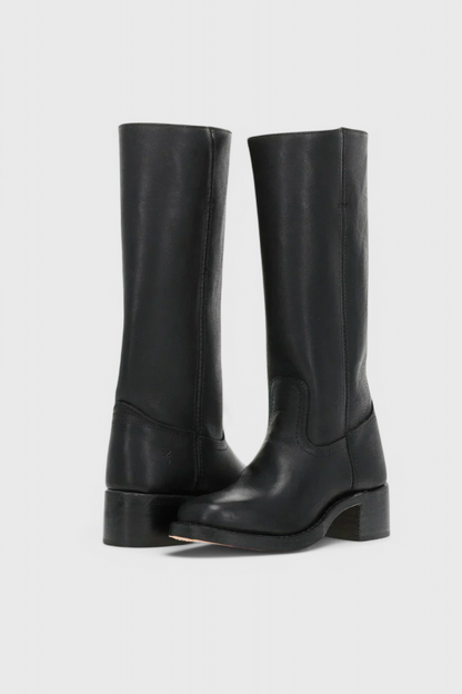 Teresa Leather Knee-High Boots | Heeled Knee-High Boots