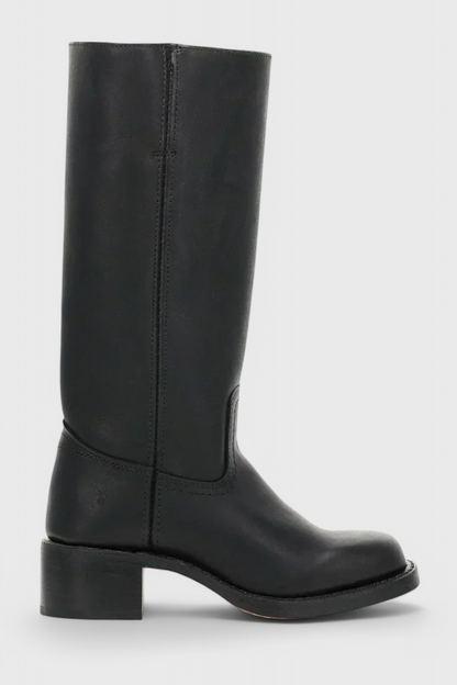 Teresa Leather Knee-High Boots | Heeled Knee-High Boots