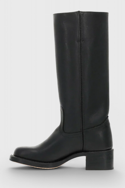 Teresa Leather Knee-High Boots | Heeled Knee-High Boots