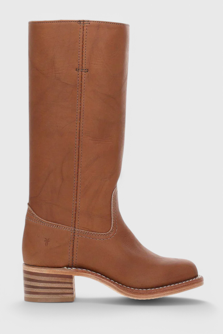 Teresa Leather Knee-High Boots | Heeled Knee-High Boots