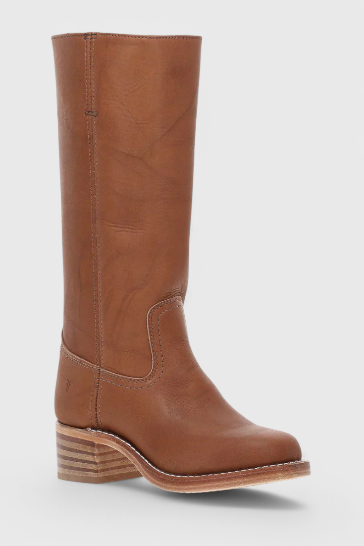 Teresa Leather Knee-High Boots | Heeled Knee-High Boots